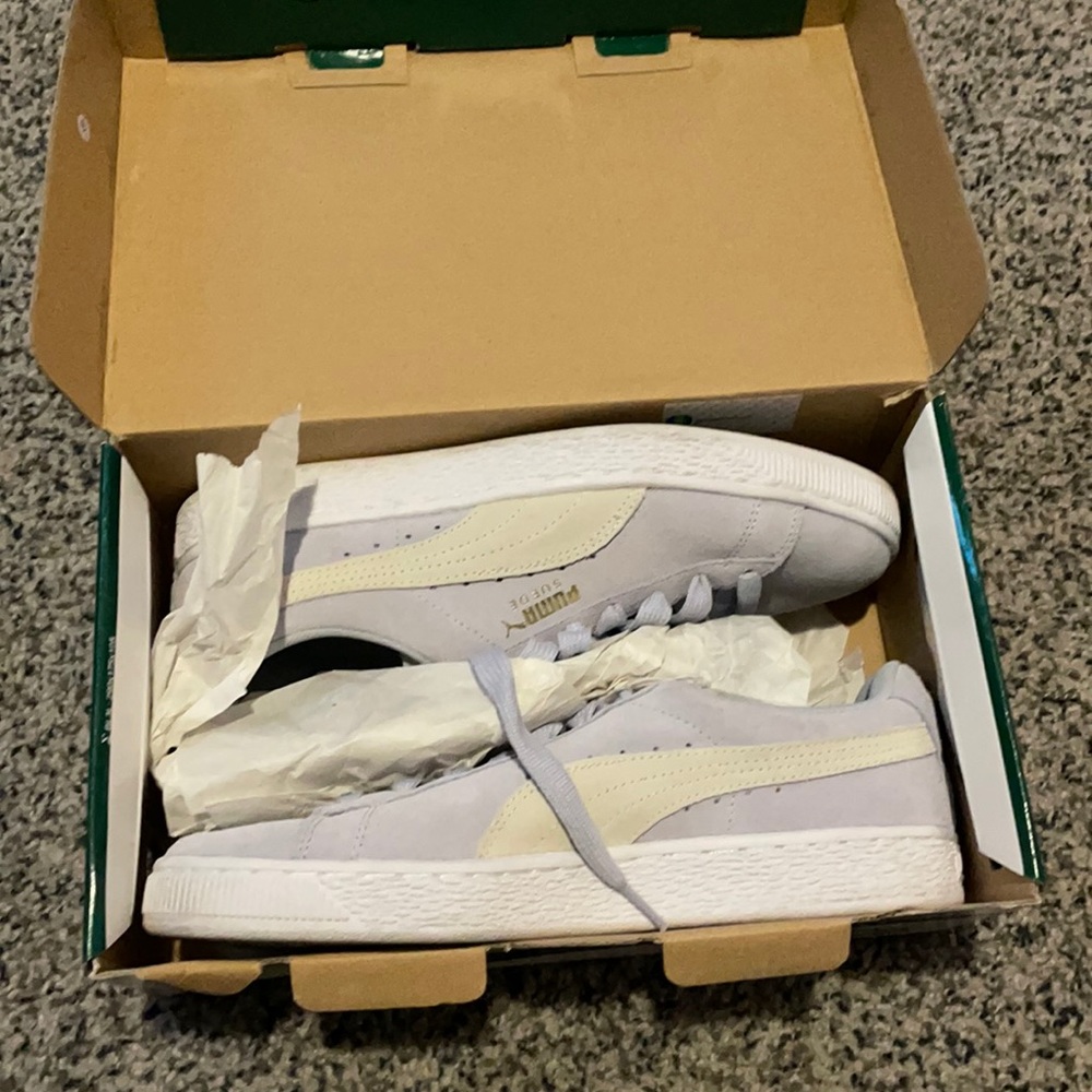 Puma Womens Suede Classic Shine Halogen Blue